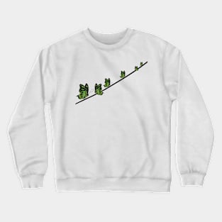 Malachite Butterflies on a Wire Crewneck Sweatshirt